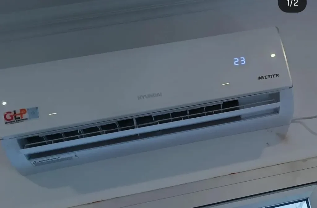 Equipo de aire acondicionado instalado